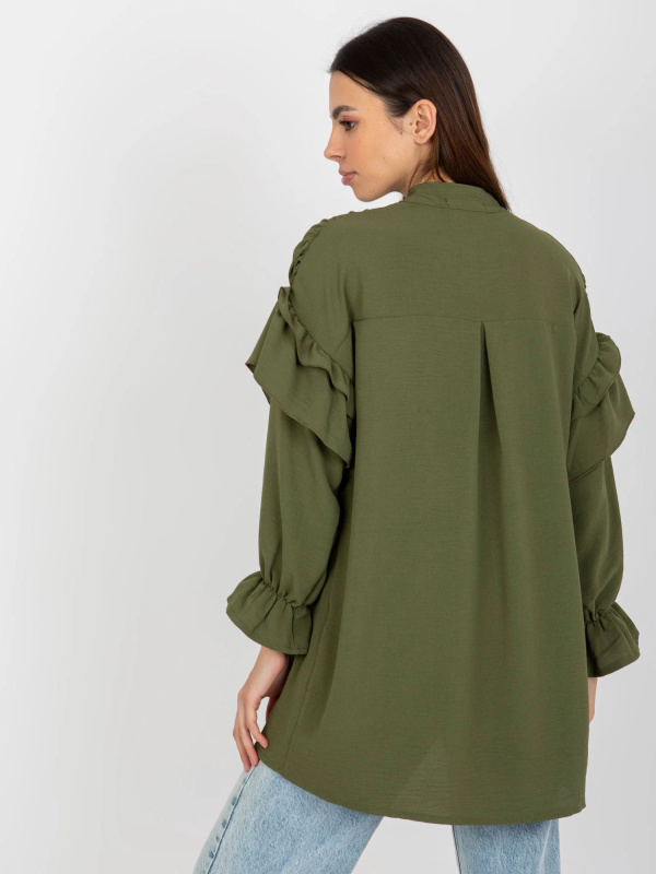 Dámská košile TW KS BI 2021745.13X khaki - FPrice S