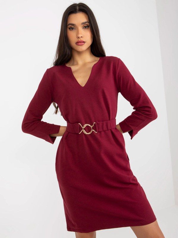 Dámské šaty TW SK BL 1011 šaty.17 bordó - FPrice XL