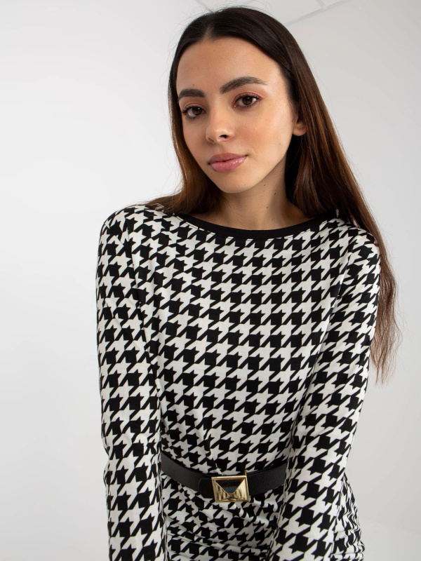 Dámské šaty TW SK BL 1007 .32P černobíle - FPrice L