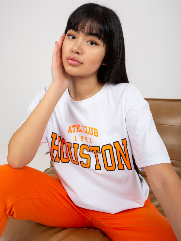 Dámské tričko EM-TS-527-1.26X ex moda Barva: Bílá, Velikost: UNI