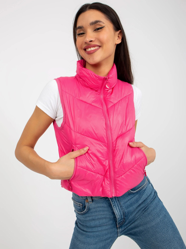 Z-Desing Jacket Style Vesta -NM-KZ-H-908.46P Barva: Růžová - tmavě, Velikost: XL