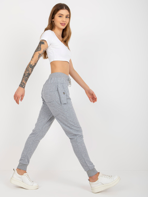 Dámské tepláky EM-DR-HS-20-202.67 Lily Rose Barva: Šedá, Velikost: L