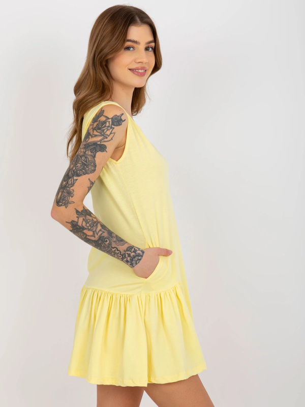 Dámské šaty EM-TU-HS-20-282.38P Lily Rose Barva: Žlutá, Velikost: S