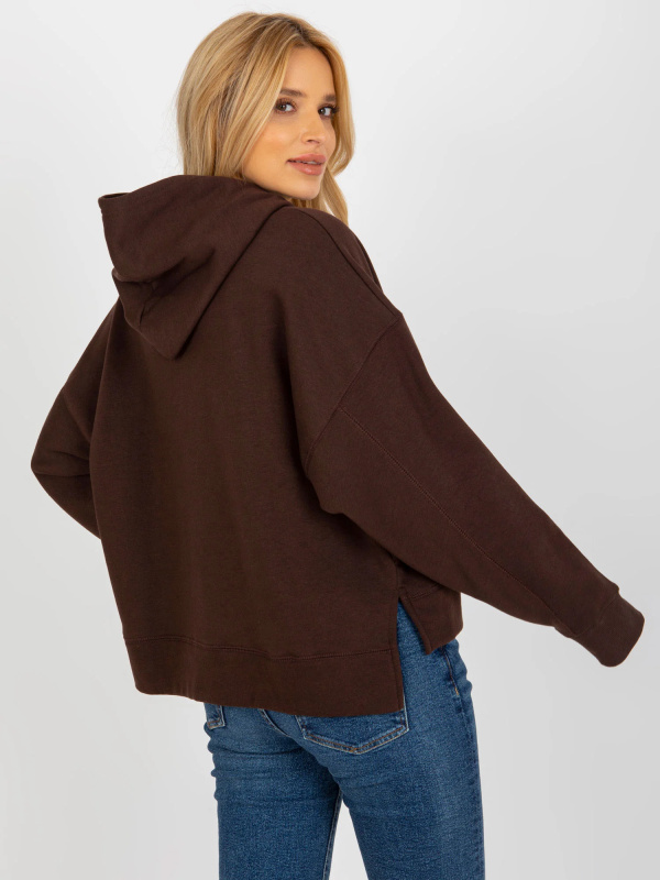 Dámská mikina TW BL 2002.11 tmavě hnědá - FPrice S/M