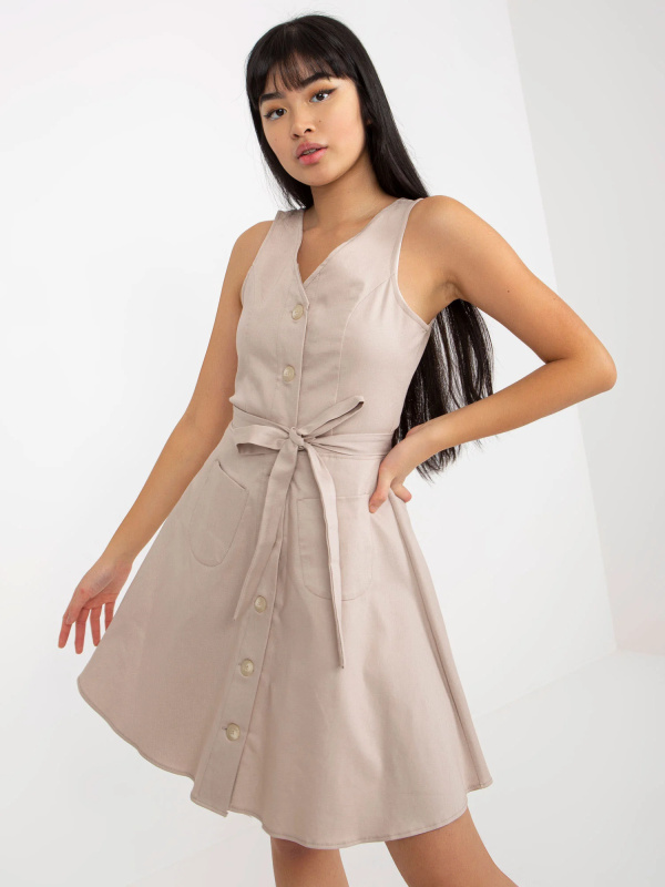 Dámské šaty LK SK 508253 šaty.44P béžová - FPrice 40