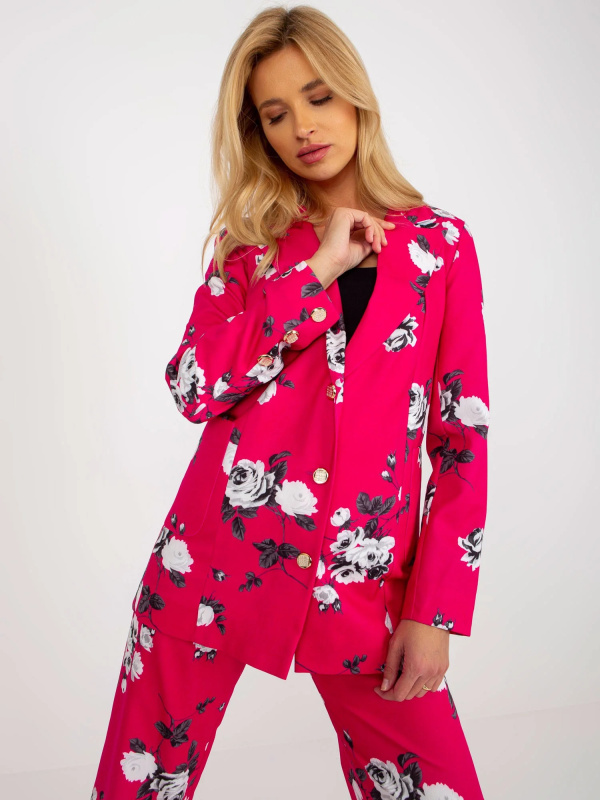Dámské sako LK MA 508918.18P fuchsiová - FPrice L/XL