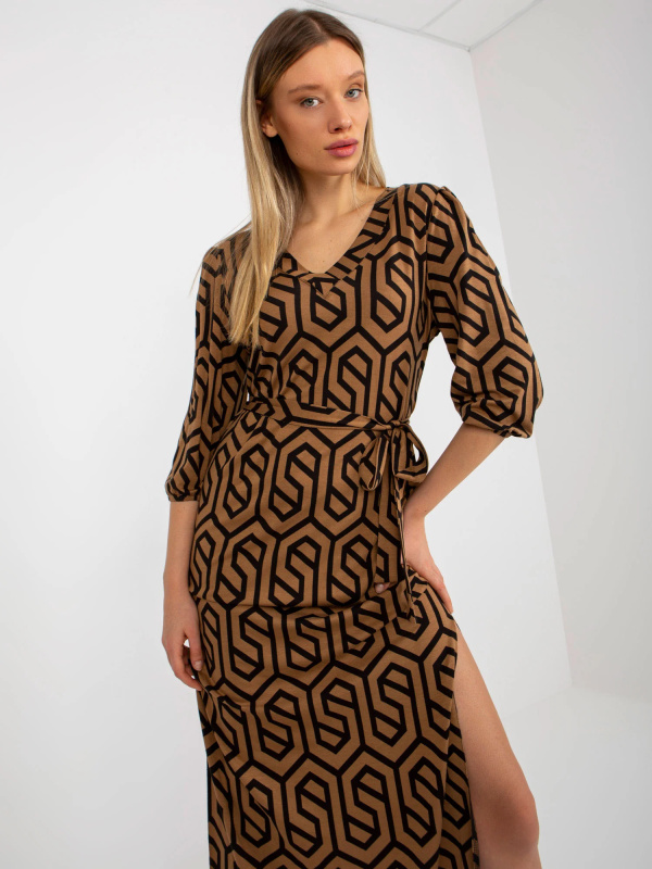 Dámské šaty LK SK 509249 1.72P velbloud - FPrice S/M