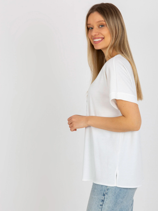 Dámská halenka LK BZ 509251.26X ecru - FPrice jedna velikost