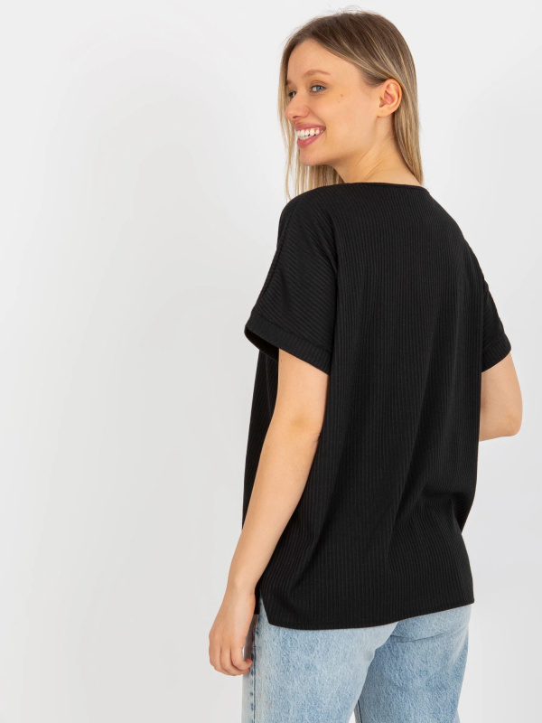 Dámská halenka LK BZ 509251.26X černá - FPrice jedna velikost