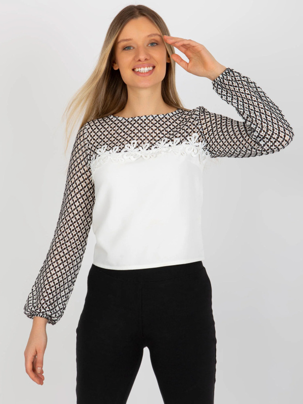 Dámská halenka LK BZ 506085.36X ecru - FPrice 36
