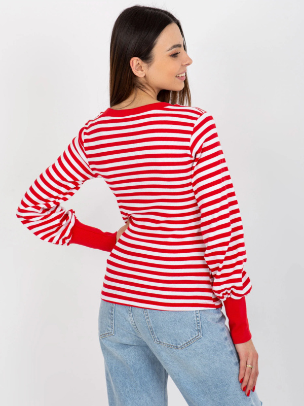 Dámská halenka RV BZ 8612.03 bílá a červená - FPrice L/XL