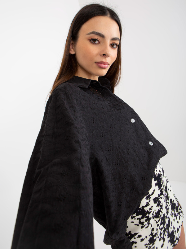 Košile LK KS 508925.23P černá L/XL