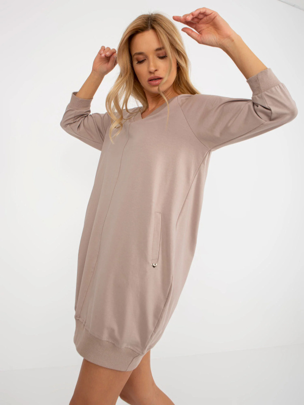 Šaty RV SK 7203.35P tmavě lila L/XL