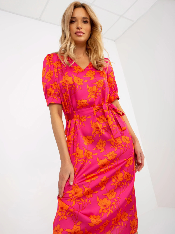 LK SK 508948 šaty.78 fuchsiová L/XL