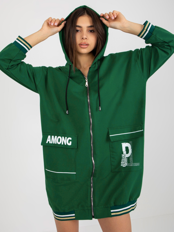 Mikina RV BL 8149.91P tmavě zelená L/XL