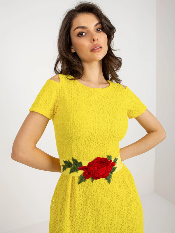 LK SK 506318 šaty.16P žlutá 38