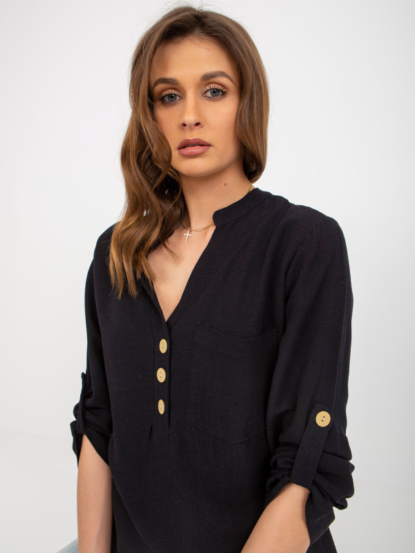 Halenka WN-KS-VE51.17P RUE PARIS Barva: Černá, Velikost: S