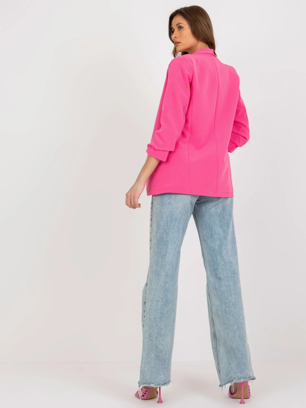 DHJ MA 7684 bunda.15P tmavě růžová 2XL