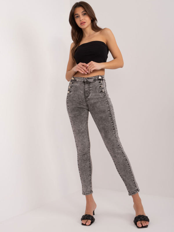 Only One Day Jack Berry Dámské SKINNY džíny NM-SP-M516.38P Only One Barva: Šedá - tmavě, Velikost: S