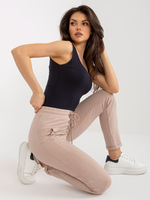 Tepláky RV DR 8696.20 béžová L/XL