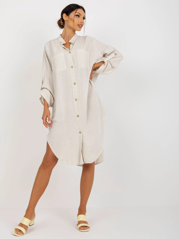 TW SK BE 199D šaty.85P světle béžová S/M