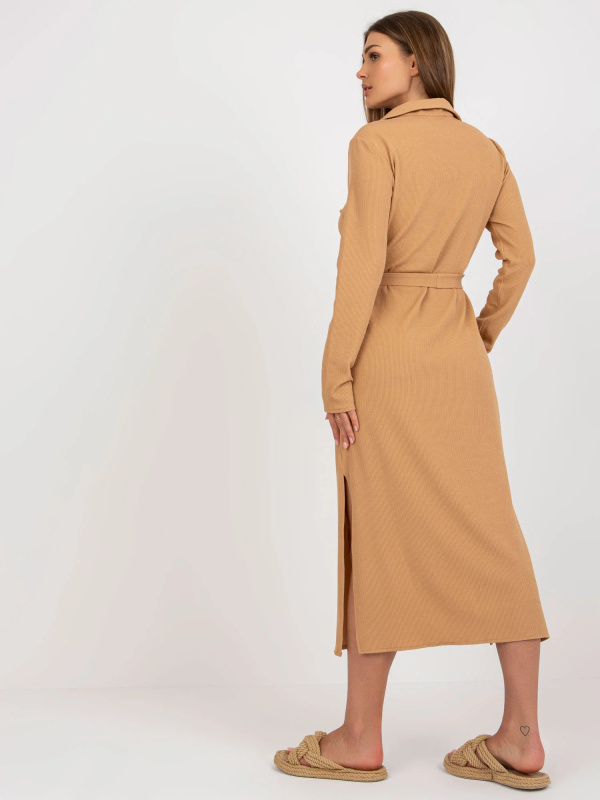 LK SK 509227 šaty.83P velbloud L/XL