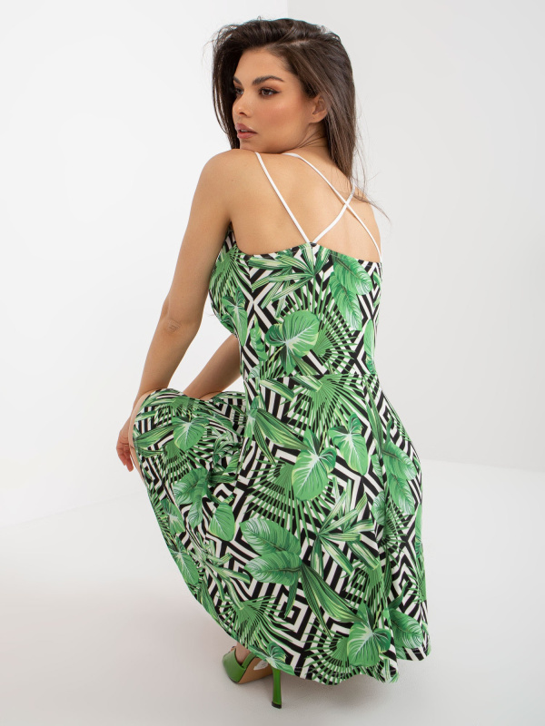 NM SK šaty V6659.99 bílá a zelená M/L