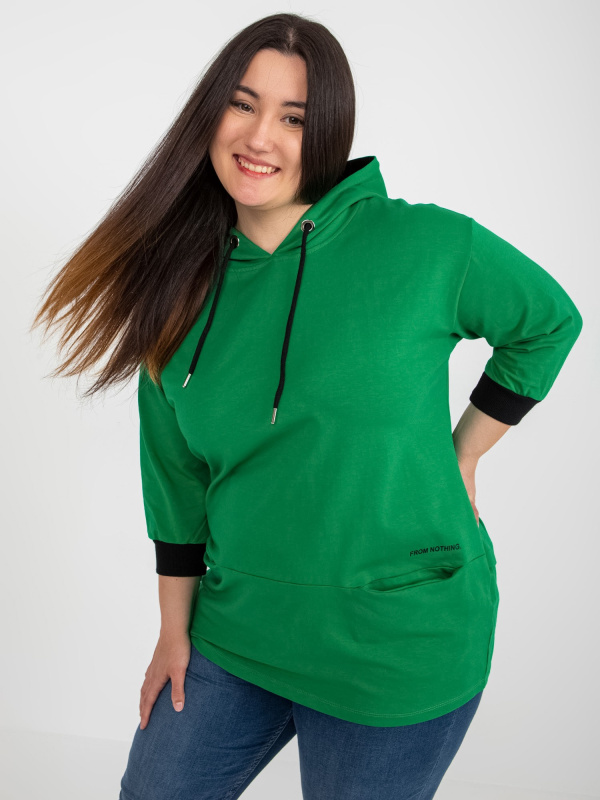 Tunika Plus size -RV-TU-8241.54P RELEVANCE Barva: Bordó, Velikost: UNI