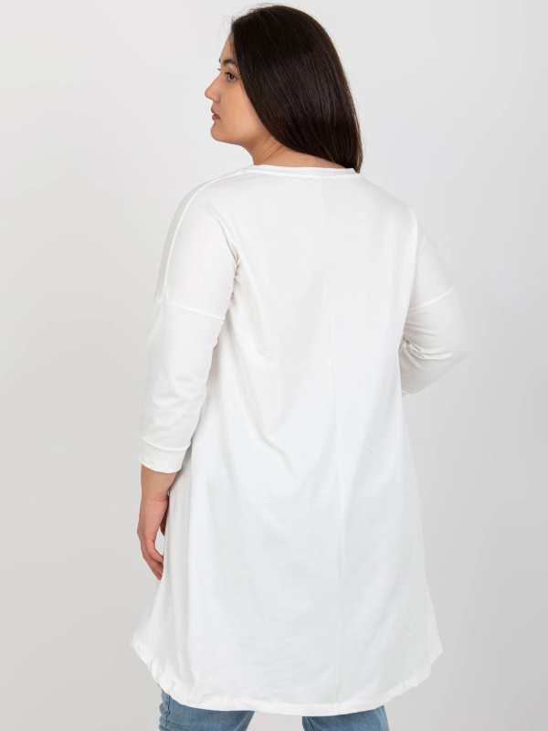 Tunika Plus size RV-TU-7779.69 RELEVANCE Barva: Tělová, Velikost: UNI