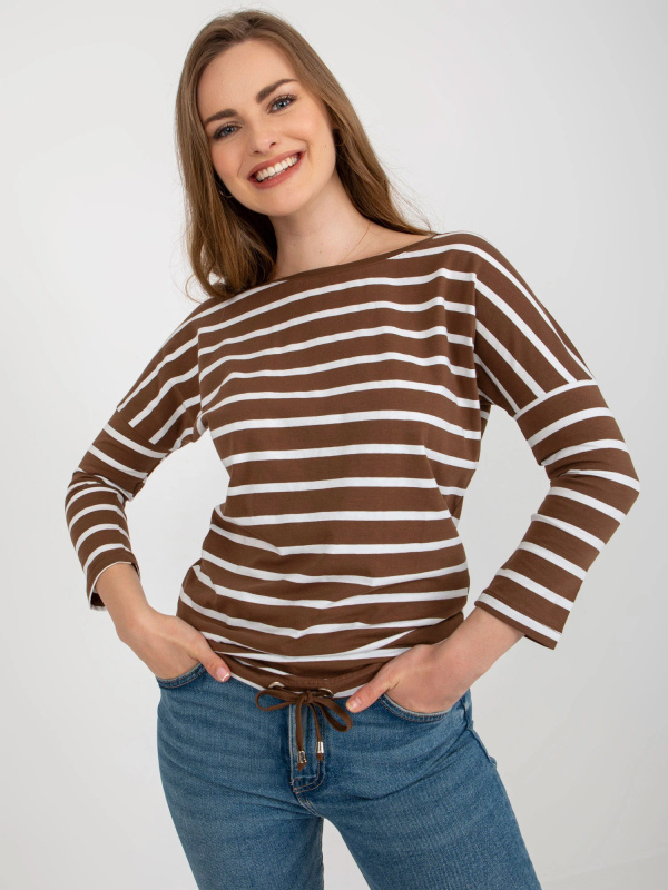 Halenka RV BZ 8566.94 bílo-hnědá XL