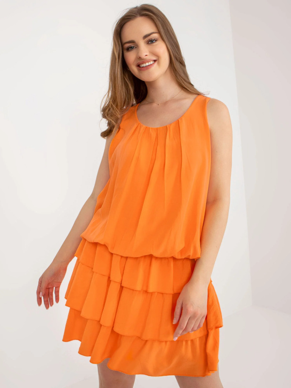 Och Bella Šaty -TW-SK-BI-8139.44 Barva: Oranžová, Velikost: UNI