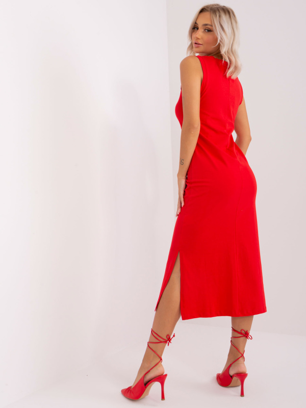 Och Bella Šaty -TW-SK-BL-R1042.02 Barva: Červená, Velikost: XL