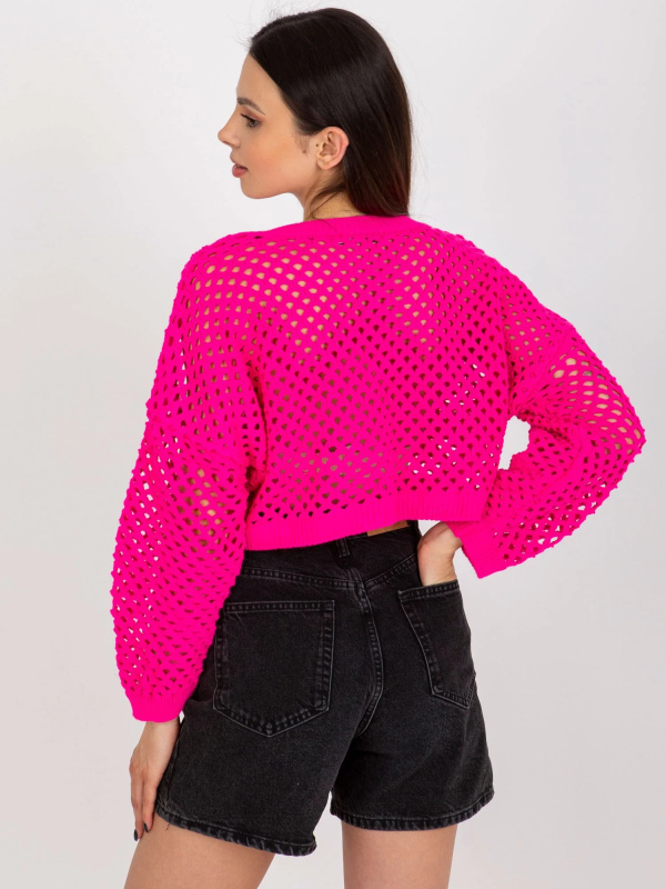 BA SW 9008 jumper.35P fluo růžová jedna velikost