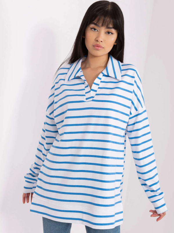 Halenka LK BZ 509314.83 bílá a modrá L/XL
