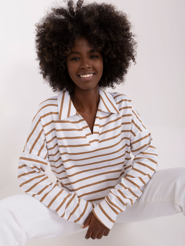 Halenka LK BZ 509314.83 bílo-hnědá L/XL