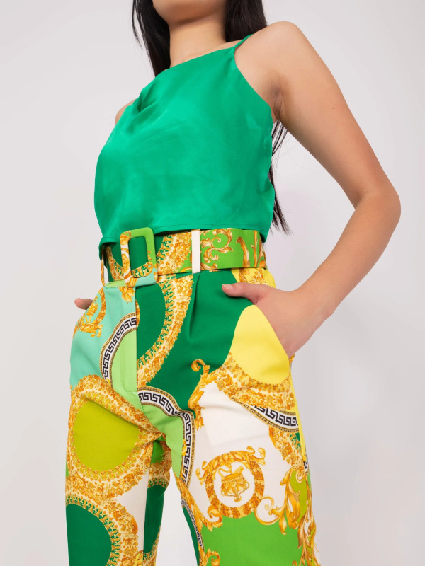 Kalhoty DHJ SP 12787D.11 světle zelená M