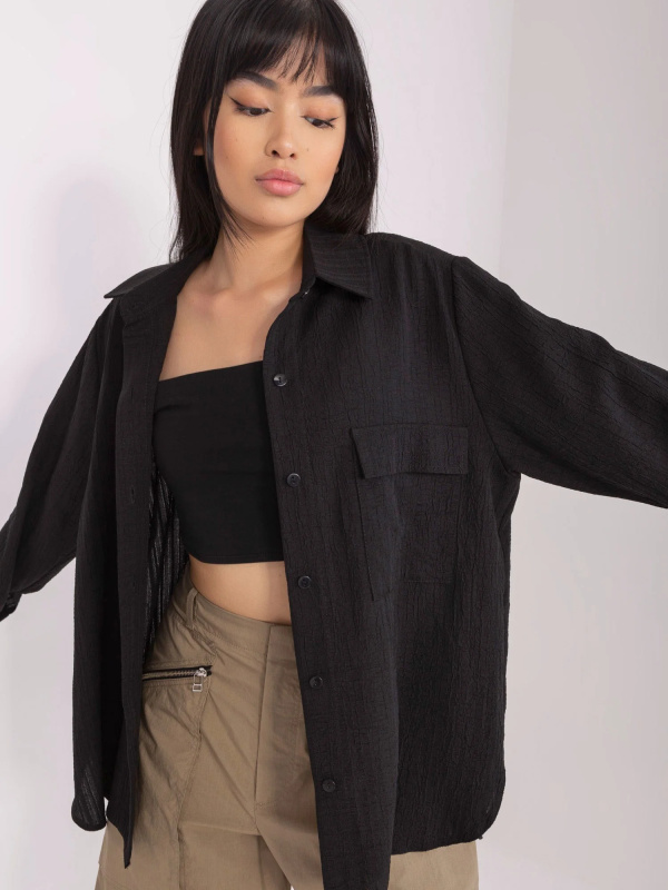 Košile LK KS 509356.27P černá L/XL