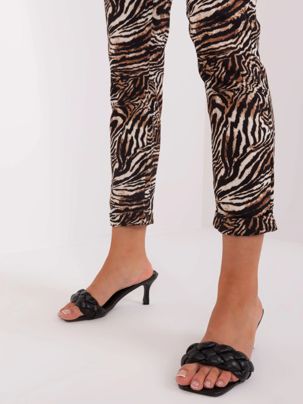 DHJ kalhoty SP 13926 6.60P černá béžová XL