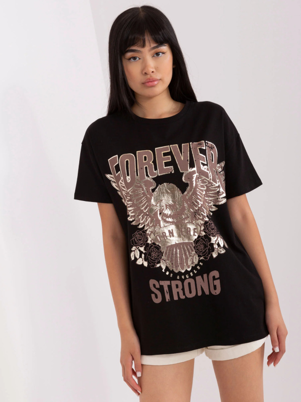 Tričko TW-TS-OB057.50 Och Bella Barva: Černá, Velikost: M