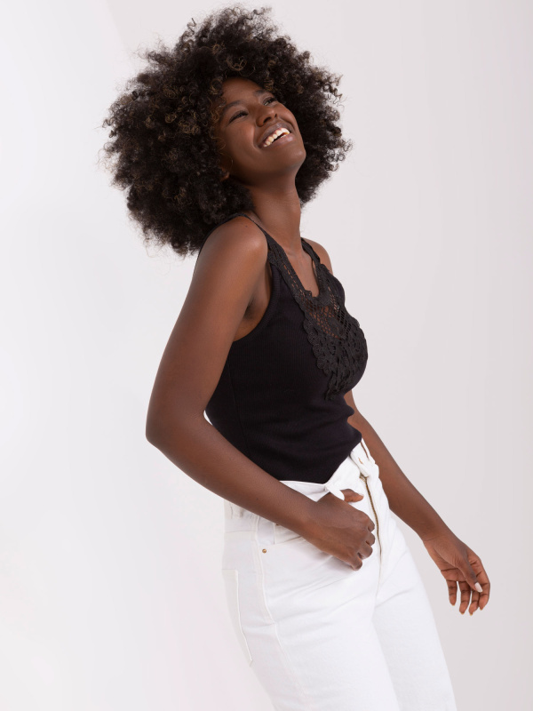 Tílko TW-TP-OB060.05P Och Bella Barva: Černá, Velikost: S