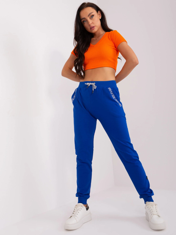 Dámské tepláky RV-DR-8545.02P RELEVANCE Barva: Modrá - tmavě, Velikost: L