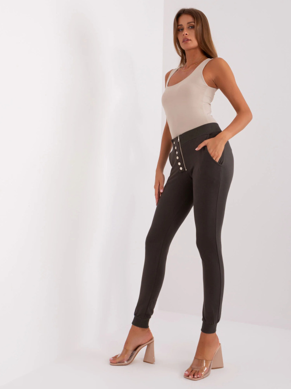 Tepláky RV DR 8195.35 tmavá khaki XL