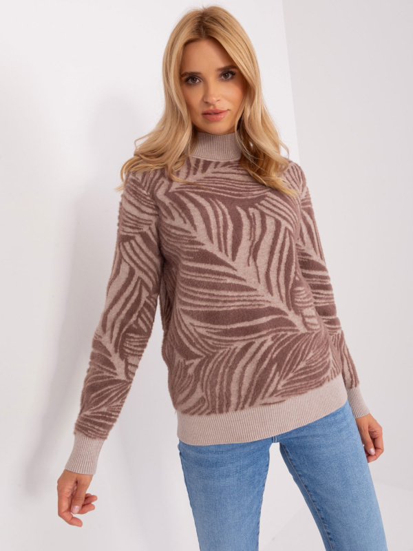 Jumper AT SW 2357.96 hnědá jedna velikost
