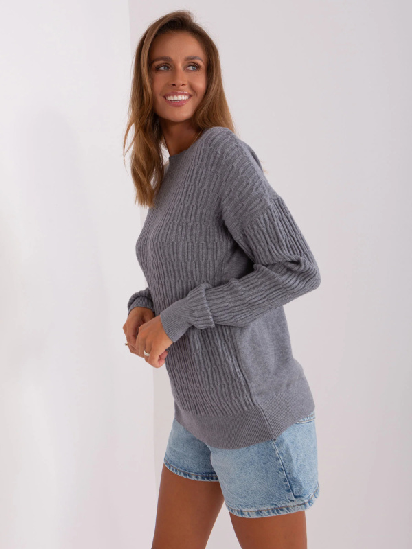 Jumper AT SW 2338.14P tmavě šedá jedna velikost