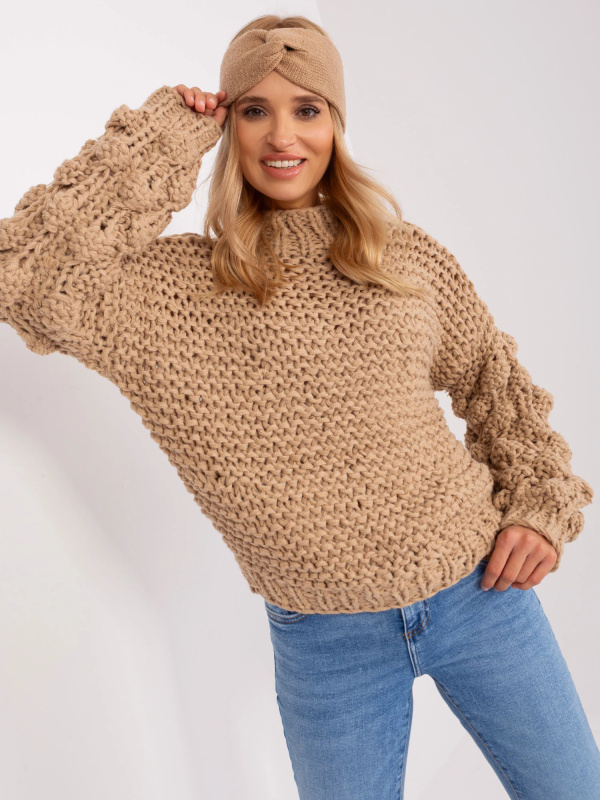 Jumper AT SW 2382.97P béžová jedna velikost