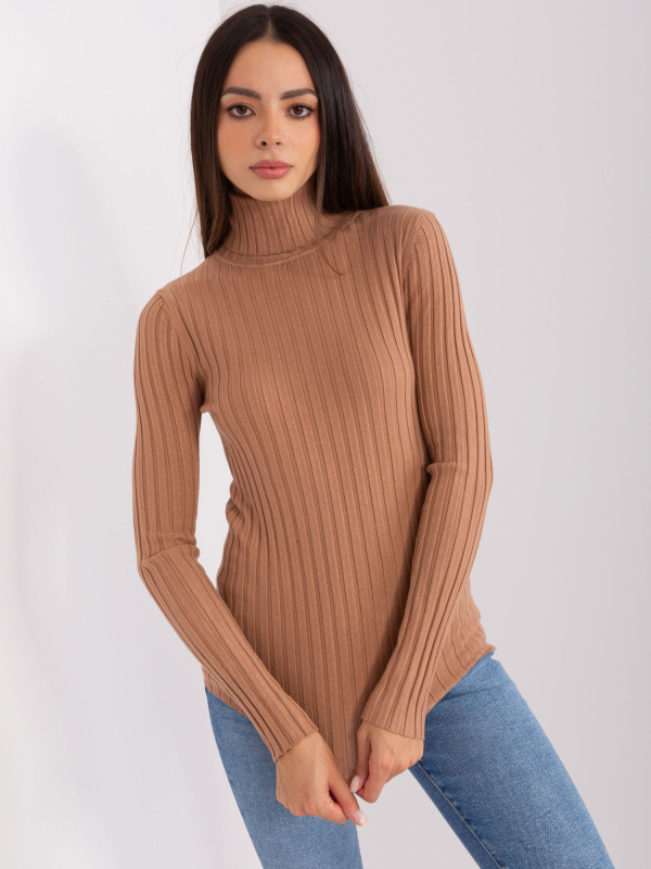 Jumper PM SW 1087.09 světle hnědý M/L