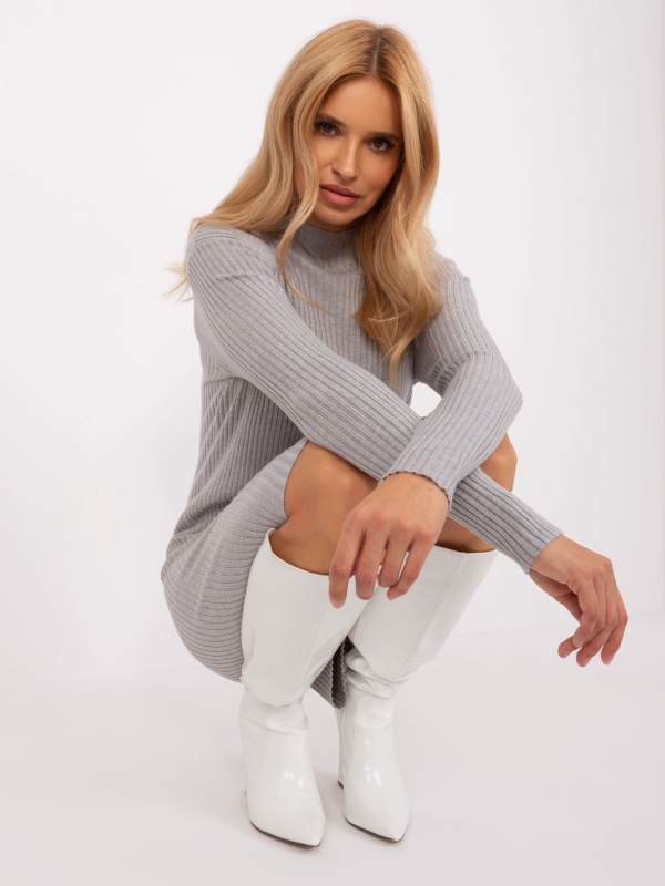 PM SK PM319 šaty.19 šedá S/M