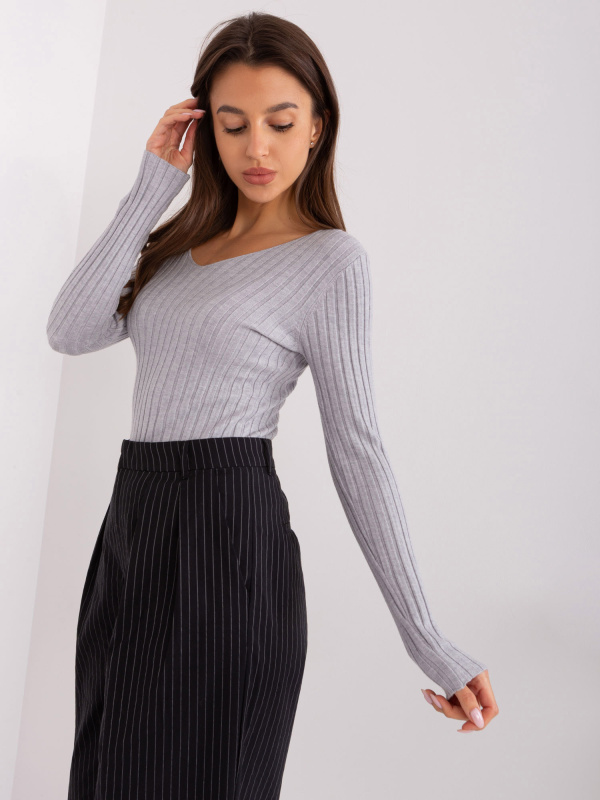 PM SW PM1088 Svetr.25 světle šedá S/M