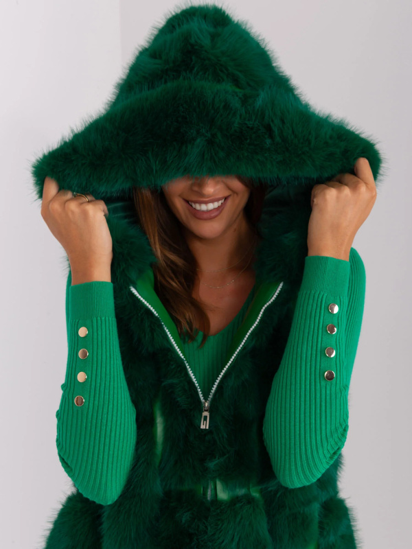 Wool Fashion Italia Vesta -AT-KZ-2379.96P Barva: Zelená - tmavě, Velikost: S/M