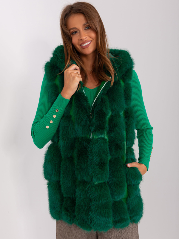 Wool Fashion Italia Vesta -AT-KZ-2379.96P Barva: Zelená - tmavě, Velikost: S/M